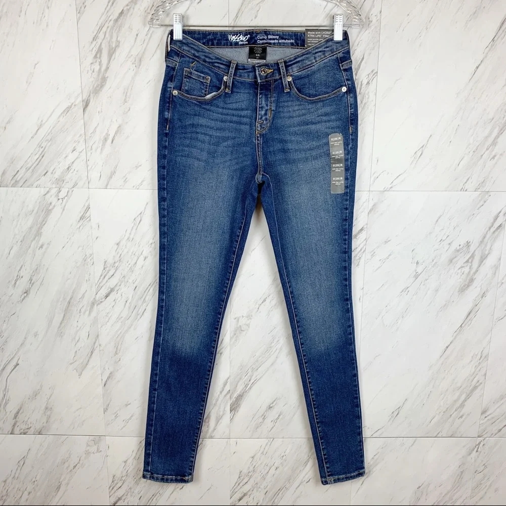 Mossimo Mid-Rise Curvy Skinny‎ Power Stretch Jeans